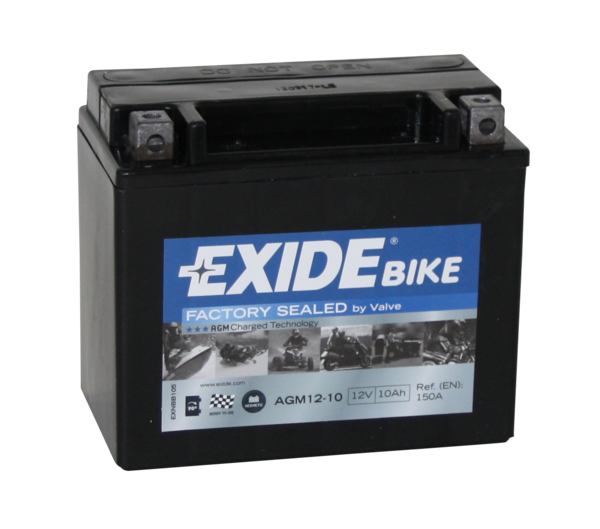 EXIDE AGM1210 Аккумуляторная батарея! рус 10Ah 150A 150/90/130 moto AGM