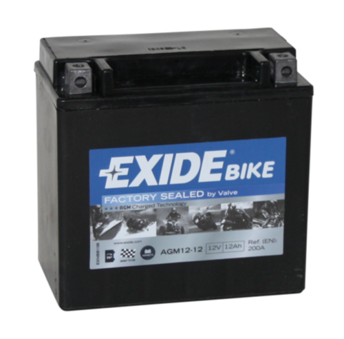 EXIDE AGM12-12 Аккумуляторная батарея! рус 12Ah 200A 150/90/145 moto AGM