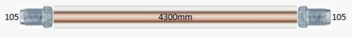 AUTOGUR AGWP025 Трубка тормозная d=4.75mm длинна 4300мм (Z-105/Z-105)