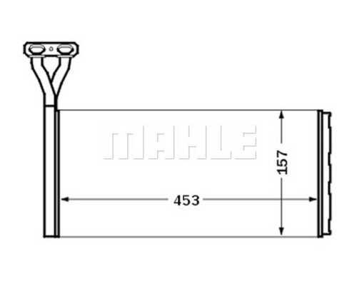 MAHLEKNECHT AH 46 000S Радиатор отопителя! Aluminium/Aluminium 453 x 157 x 32 Scania 4ser P/R/T 95