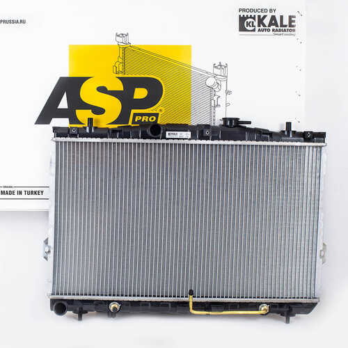 ASP AL11180 Радиатор охлаждения для а/м Hyundai Elantra (00-) 1.6/1.8 AT паяный