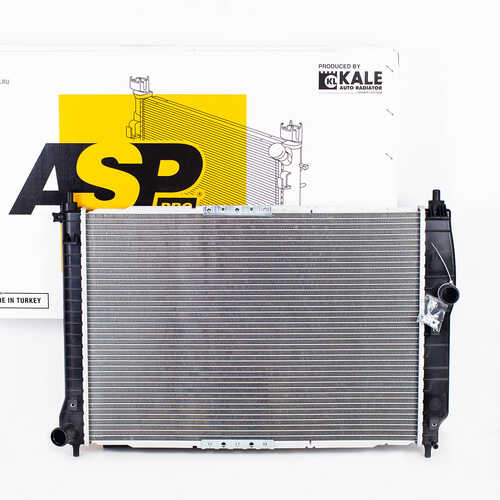 ASP AL12821 Радиатор охлаждения для а/м Chevrolet Aveo (05-) 1.2i/1.4i MT A/C+ паяный