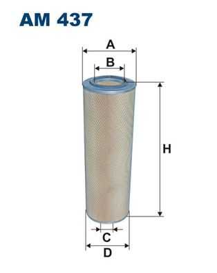 FILTRON AM437 Фильтр воздушный! 616-200/115Volvo F6 F7