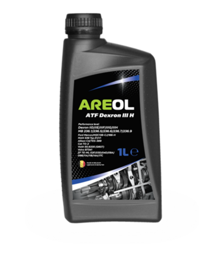 AREOL AR079 ATF DIII H (1L) жидк. красн. для АКПП и ГУР! Dexron IID/IIE/IIIF/IIIG/IIIH, MAN 339 Typ Z1/V1