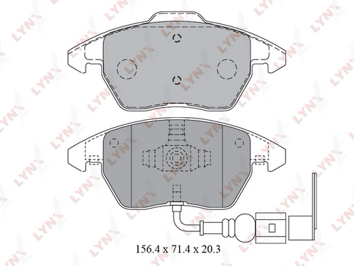 LYNX BD-1203 Комплект тормозных колодок, дисковый тормоз