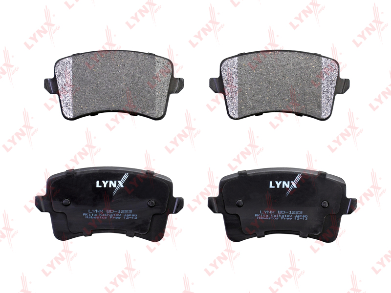 LYNX BD1223 Колодки тормозные задние AUDI A4 (8K) 1.8-3.2 07> / A4 Allroad 2.0D-3.0D 09> A5 Q5 2.0D-3.2