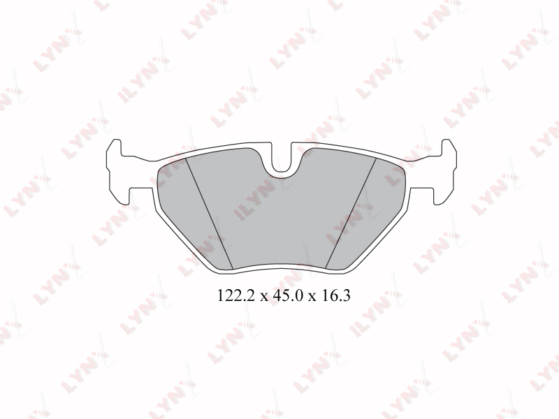 LYNX BD-1413 Колодки тормозные задние BMW 5 (E39) 96-03