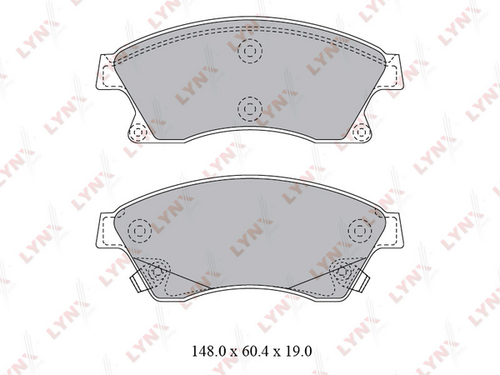 LYNX BD-1810 Комплект тормозных колодок, дисковый тормоз