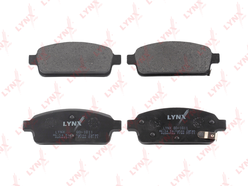 LYNX BD1811 Колодки дисковые задние! Opel Astra, Chevrolet Cruze 1.4-2.0 09>
