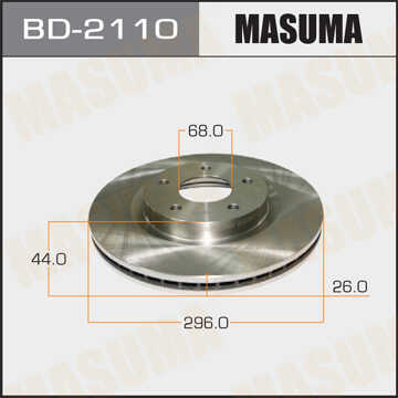 MASUMA BD2110 Диск тормозной передний! Nissan Qashqai 1.6/2.0i/1.5DCi/2.0DCi 07>
