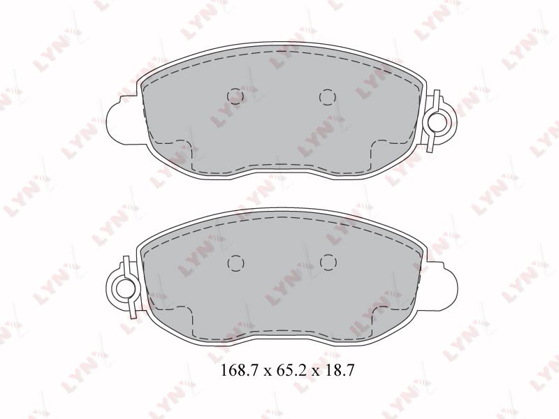 LYNX BD3033 Колодки тормозные передние FORD Transit 2.0D-2.4D 00-06