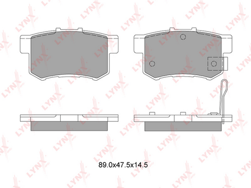 LYNX BD-3401 Комплект тормозных колодок, дисковый тормоз