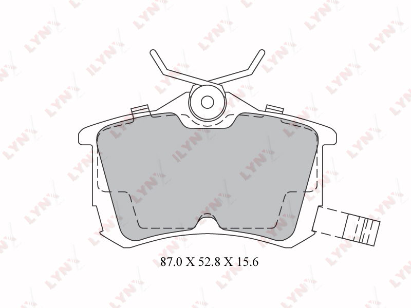 LYNX BD-3425 Колодки тормозные задние HONDA Accord 2.0-2.4 03-08