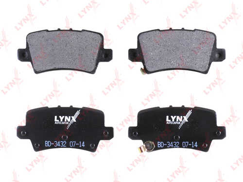 LYNX BD3432 Колодки тормозные задние