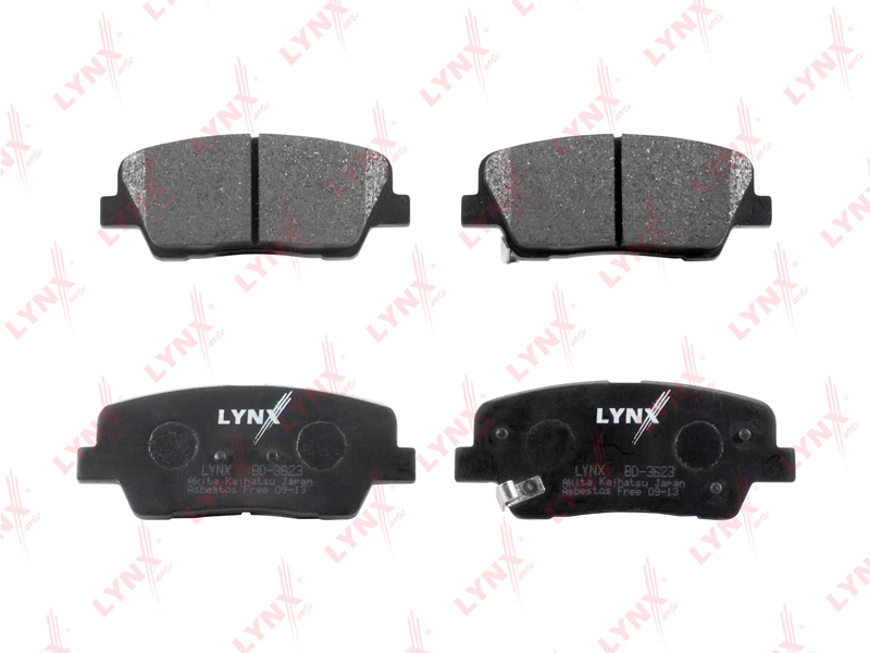 LYNX BD3623 Колодки дисковые задн.! HYUNDAI Santa Fe 2.2D-2.4 09>, KIA Sorento 2.2D-2.4 09>