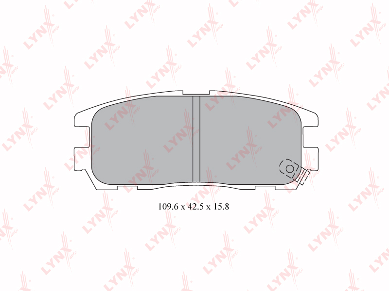 LYNX BD-3803 Колодки диск. з.! GREAT WALL Hover 2.4 05>,ISUZU Trooper 3.0-3.5,OPEL Frontera 2.0-3.2 91-04