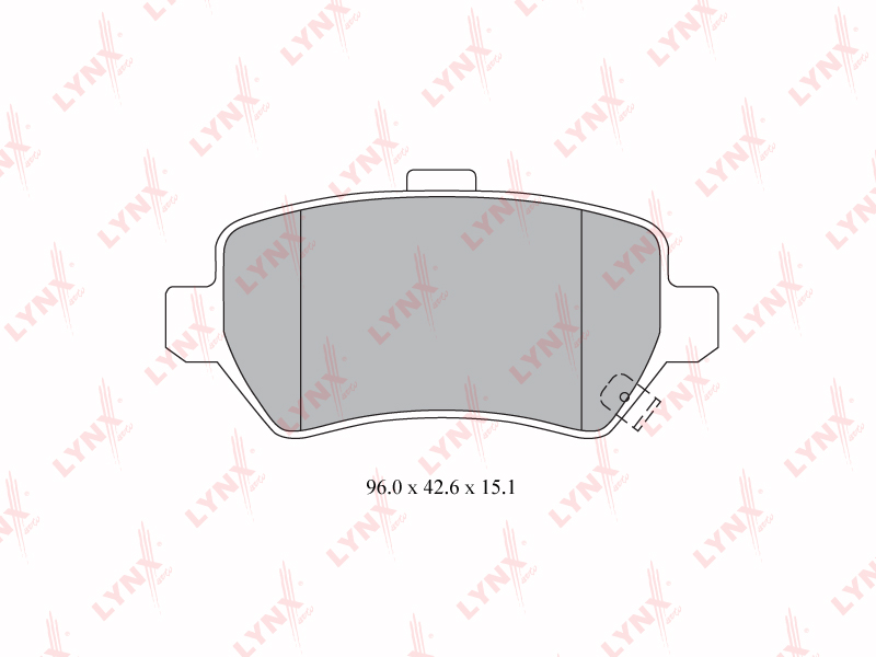 LYNX BD-5911 Колодки дисковые задние! Opel Astra G/H 96-10/Zafira 1.8i-2.0DTi 00-01