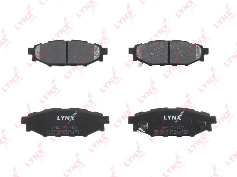 LYNX BD-7103 Колодки дисковые задние! Subaru Legacy IV 2.0i/2.5/Outback 2.5i 03>