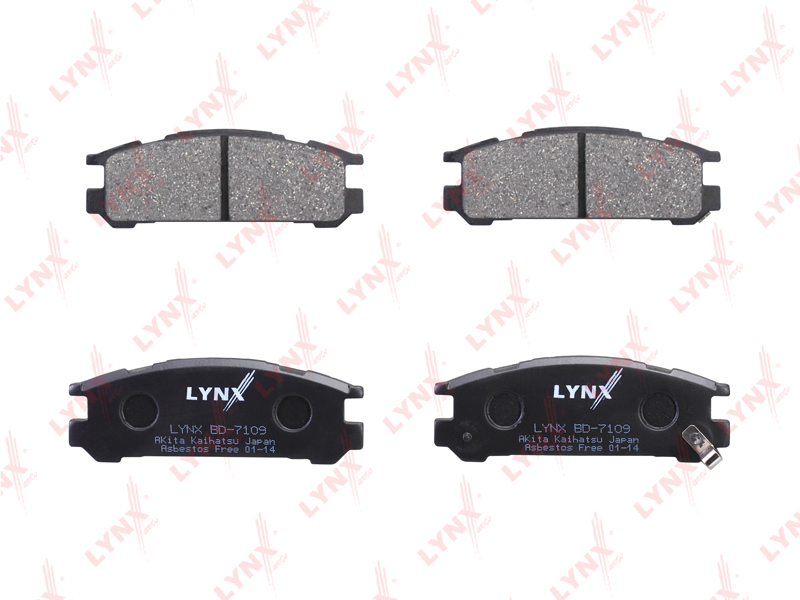 LYNX BD-7109 Колодки тормозные задние SUBARU Impreza 1.6-2.0 92-00 / Legacy I 1.8-2.2 >94 II-III 2.0-2.5
