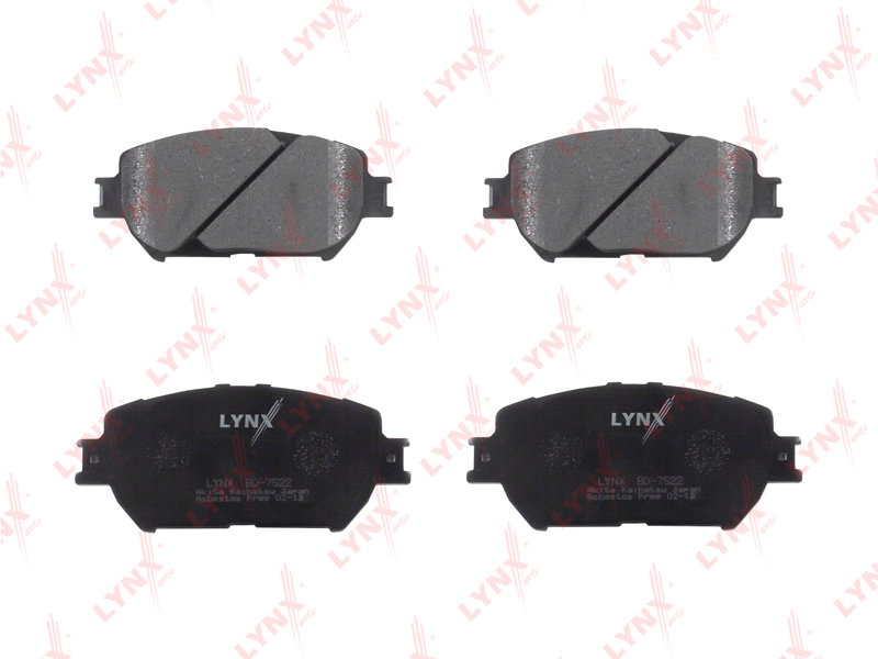 LYNX BD-7522 Комплект тормозных колодок, дисковый тормоз
