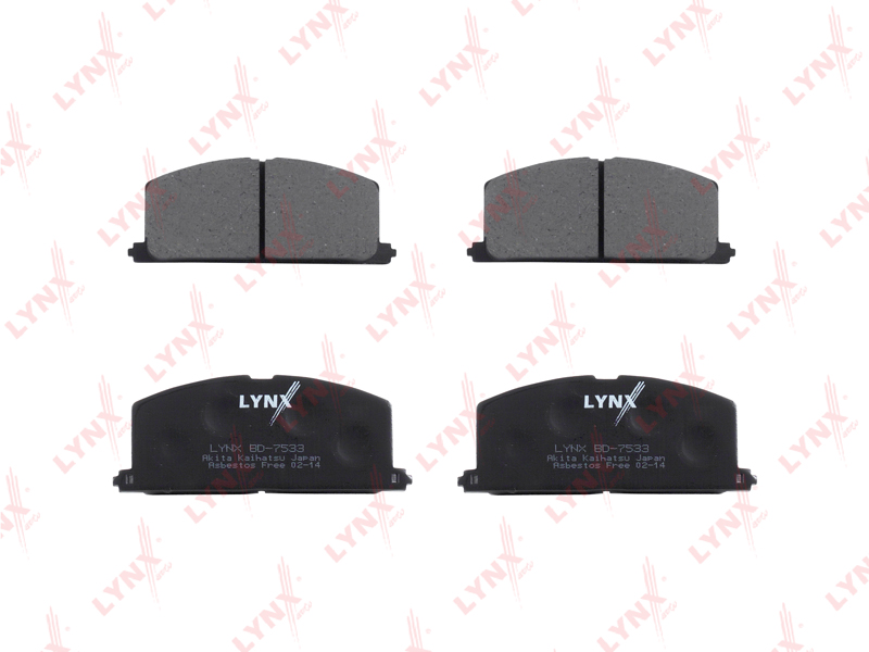 LYNX BD7533 Комплект тормозных колодок, дисковый тормоз