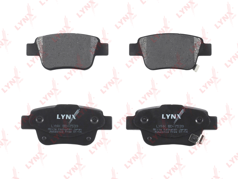 LYNX BD7539 Колодки дисковые з.! Toyota Avensis 1.6i-2.4 D-4D 03>