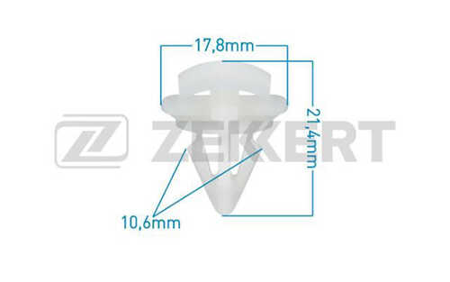 ZEKKERT BE-1997 Клипса крепёжная VAG мин. кол. заказа 10ШТ