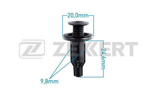 ZEKKERT BE-2600 КЛИПСА КРЕПЁЖНАЯ GM HONDA SUZUKI МИН. КОЛ. ЗАКАЗА 10ШТ;Клипса ZEKKERT BE2600 GM,Honda,Suzuki