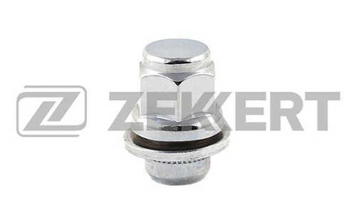ZEKKERT BE-4104 Гайка колеса с шайбой 12mm*1.50, L=37, ключ 21, хром