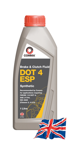 COMMA BF4ESP1L DOT 4 ESP BRAKE FLUID (1L) жидкость тормозная! DOT 4 ESP