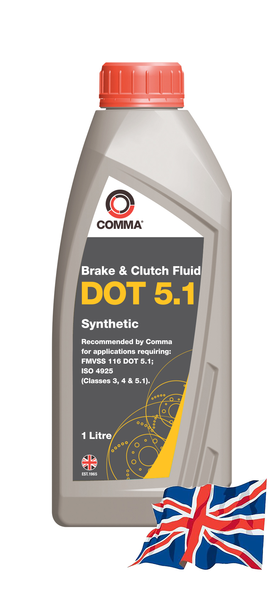COMMA BF51L DOT 5.1 BRAKE FLUID (1L) жидкость тормозная! DOT 5.1