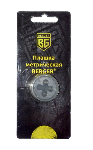 BERGER BG1006 Плашка метрическая м8х1, 25 мм