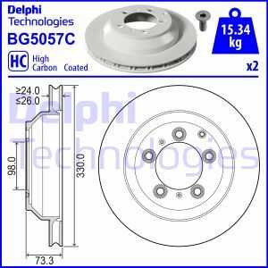 DELPHI BG5057C Brake Disc