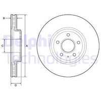 DELPHI BG9218C Тормозной диск