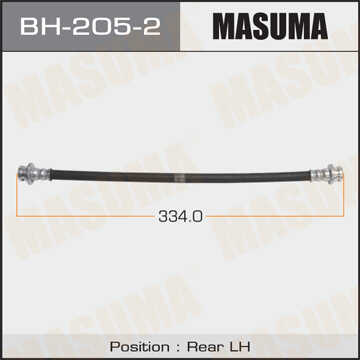 MASUMA BH2052 Шланг тормозной! лев. L 334 Nissan Sunny,ALMERA,BLUEBIRD SYLPHY 98-12