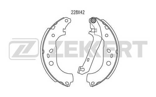 ZEKKERT BK-4469 Колодки торм. бараб. зад FORD FOCUS;Тормозные колодки