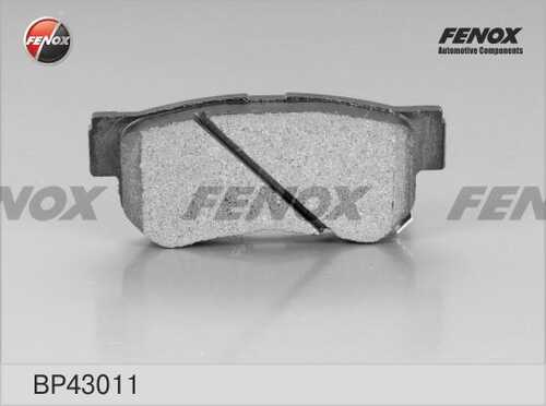 FENOX BP43011 колодки дисковые задние! KIA Magentis 01>, Hyundai Sonata 2.0-2.7 98-01;Колодки тормозные