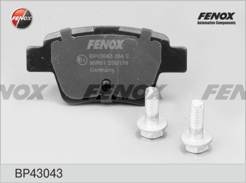 FENOX BP43043 Комплект тормозных колодок, дисковый тормоз