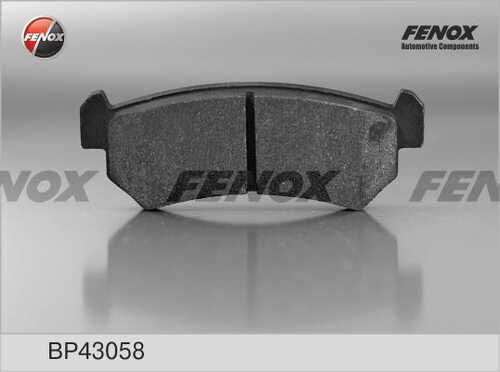 FENOX BP43058 Колодки дисковые задние! Daewoo Nubira 1.6i/1.8i 03>;Колодки тормозные задние