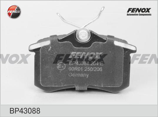 FENOX BP43088 Колодки дисковые задние! VW Golf/Passat, Audi A4 1.6-2.8/1.9TDi 88-05