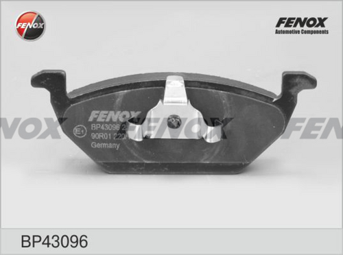 FENOX BP43096 Комплект тормозных колодок, дисковый тормоз