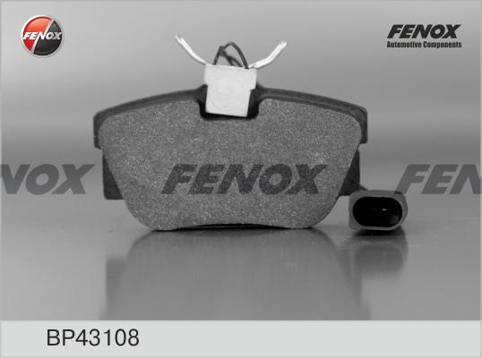 FENOX BP43108 Колодки дисковые задние! VW T4 2.5/2.4D 99-03