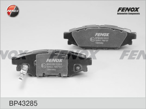 FENOX BP43285 Колодки дисковые задние! Subaru Legacy 2.0i/Outback 2.5i 03>;Колодки тормозные