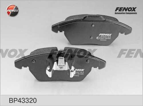 FENOX BP43320 Колодки дисковые передние! Citroen C4, Peugeot 307 2.0i/HDi 03>