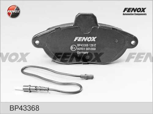 FENOX BP43368 Колодки тормозные дисковые
