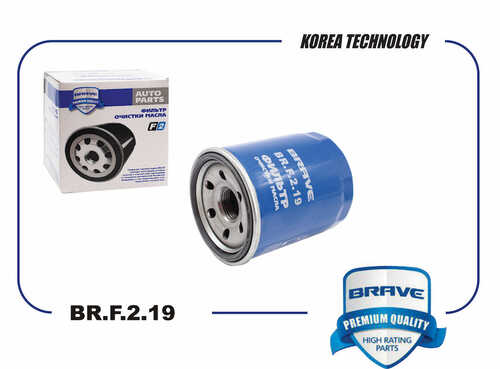 BRAVE BRF219 Фильтр масляный MD360935 BR.F.2.19 MITSUBISHI Lancer IX/X, Outlander 06-, ASX, Honda Accor