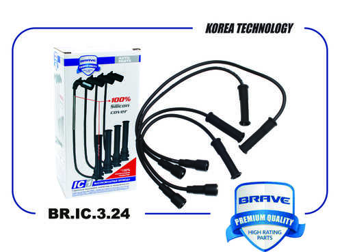 BRAVE BR.IC.3.24 Высоковольтные провода силикон 7700273226 Megane, Kangoo, Clio 1.4-1.6