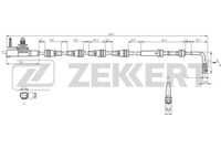 ZEKKERT BS-8141 Сигнализатор, износ тормозных колодок