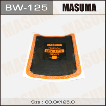 MASUMA BW125 Заплатка для боковых порезов! 80x125mm 1 слой корда
