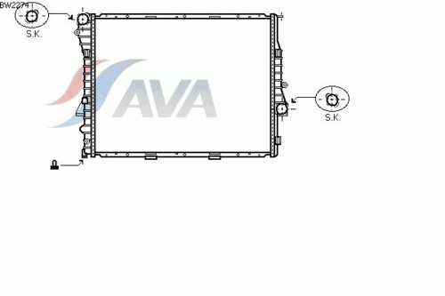 AVA BW2274 Радиатор